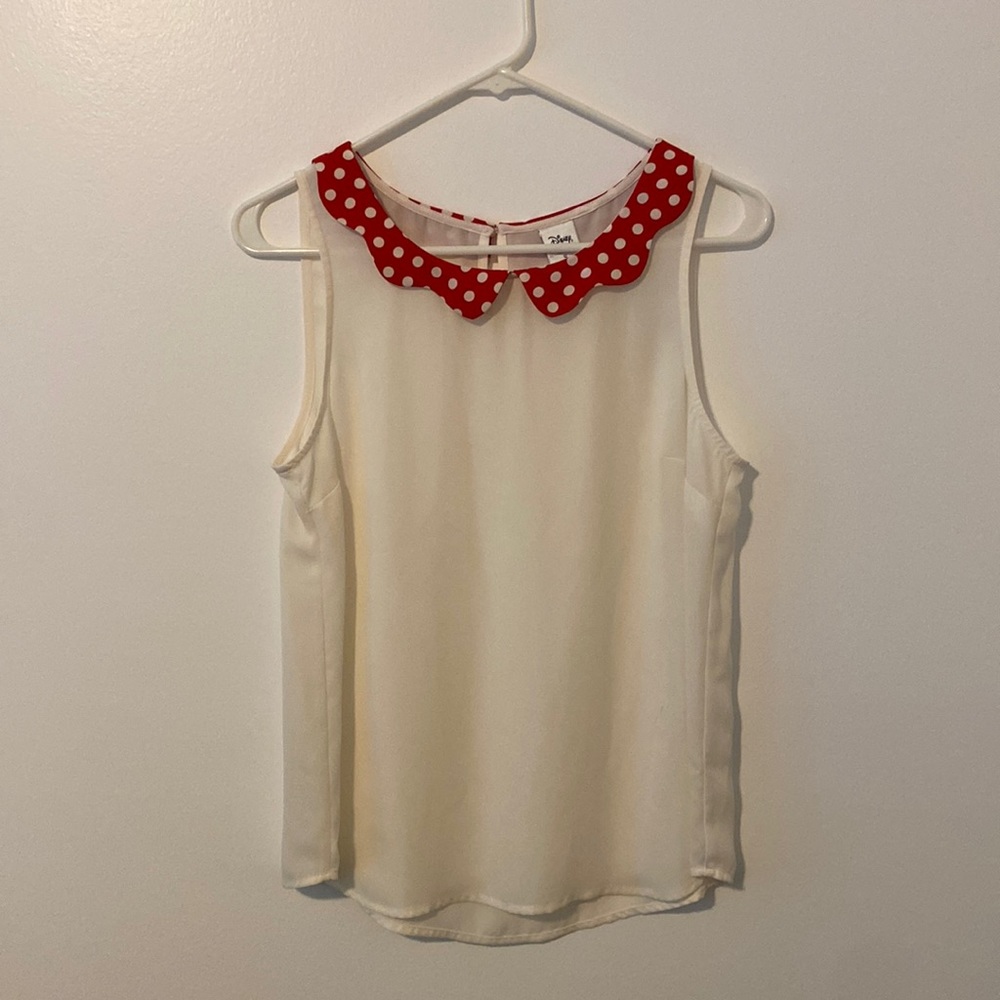Disney by Lauren Conrad Womens White Blouse Size S